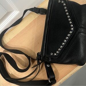 The Sak Black Crossbody Bag with Silver Studs